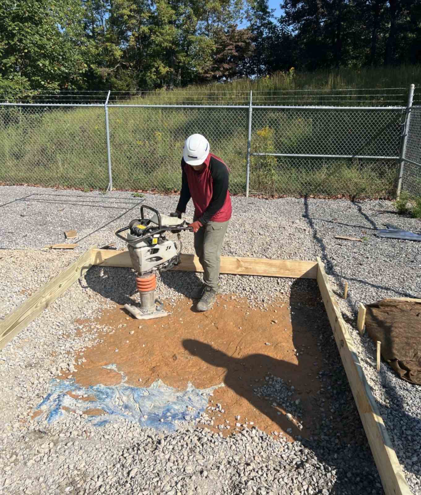 concrete foundations, grounding, and utility routing.
